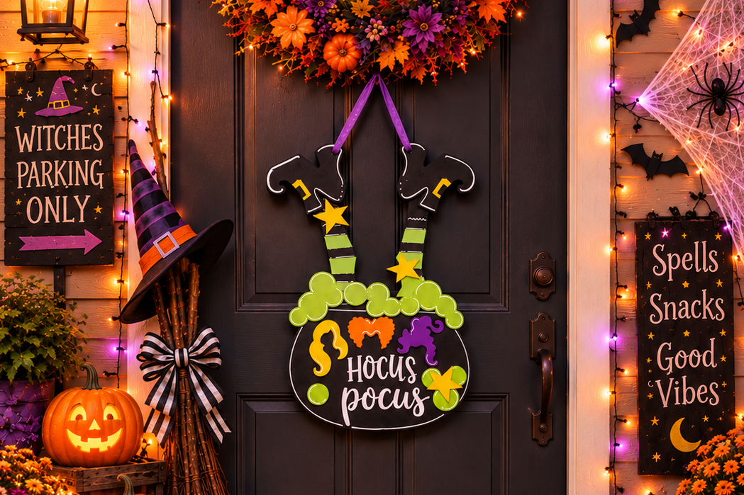 Hocus Pocus! It's a Movie Night Door Hanger
